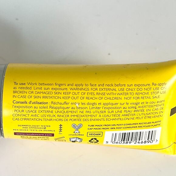 Ren Clean Screen Mattifying Face Mineral SPF 30 Sunscreen Travel .34oz 10 ml New - Picture 6 of 6